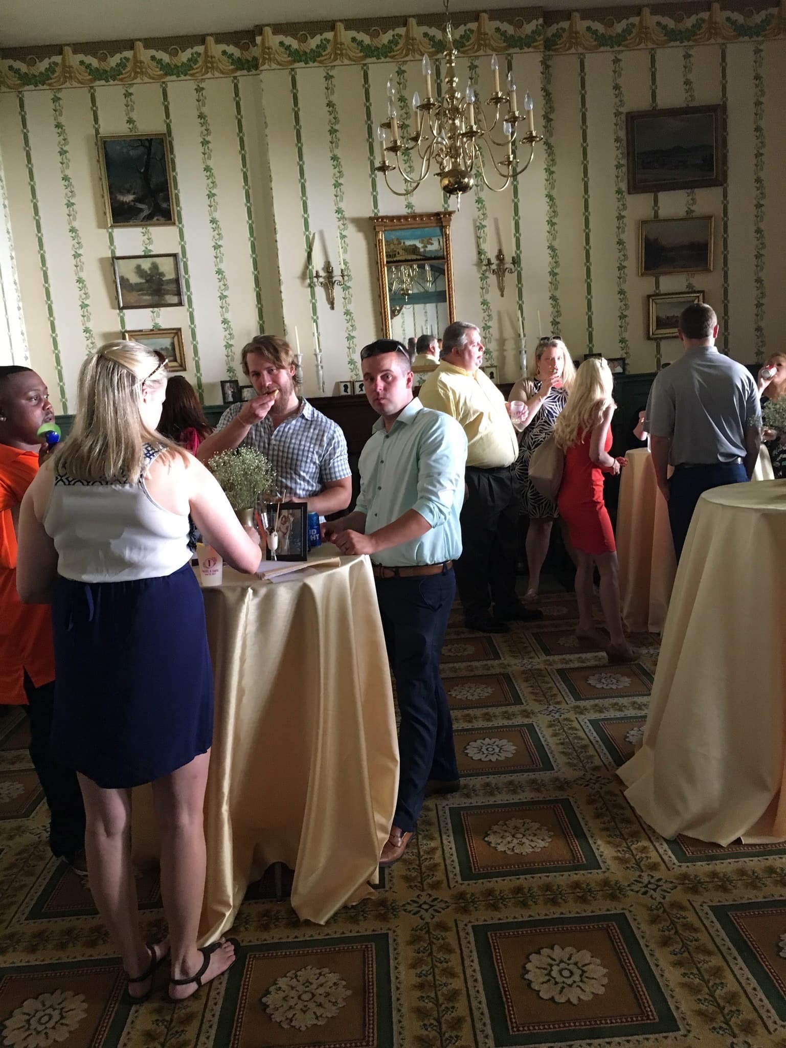 Tented reception area at Ridgeway