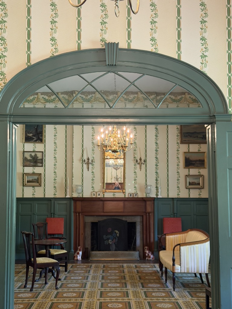 Arched doorway connecting Ridgeway’s living and dining rooms
