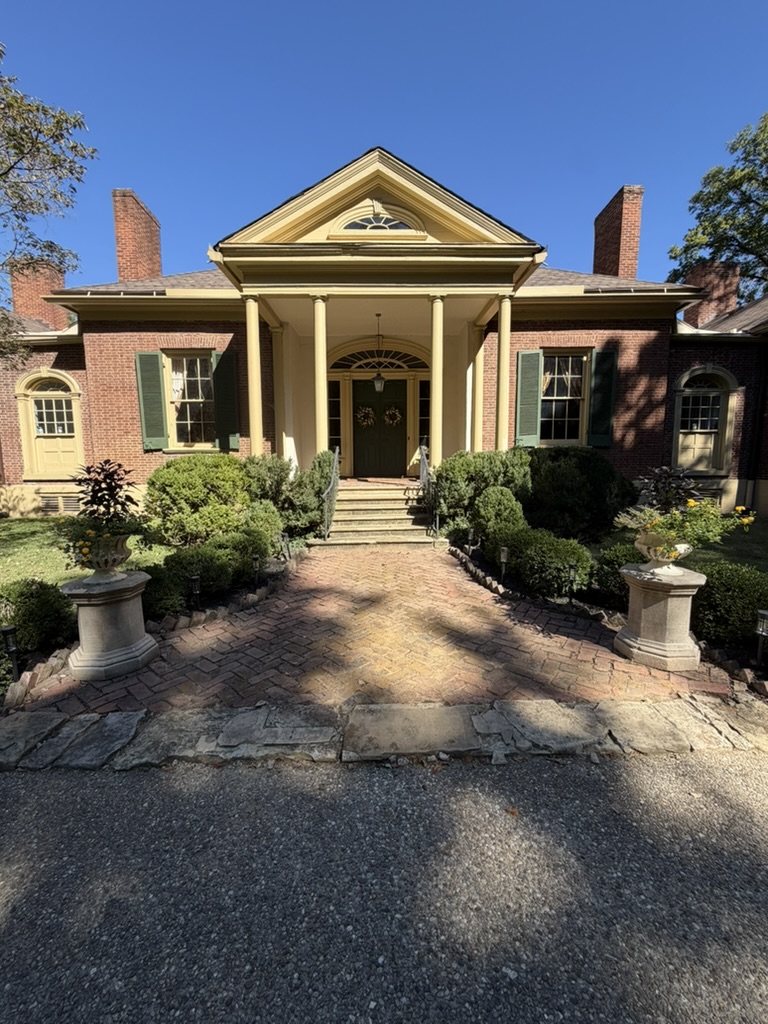 Ridgeway’s front portico and four columns